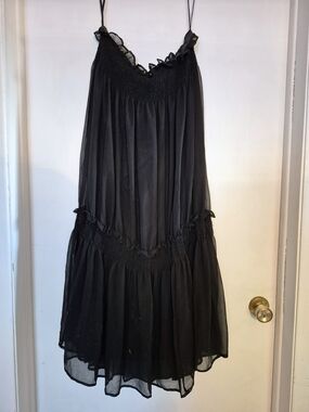 Black Women’s Ruffle Tiered Skirt